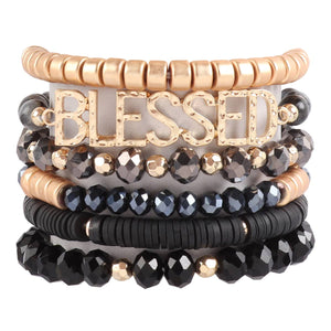 HDB3129-BLESSED CHARM MULTILINE BEADED BRACELET